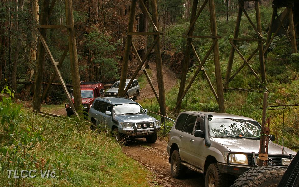 02-Single file inder the Trestle Bridge.JPG